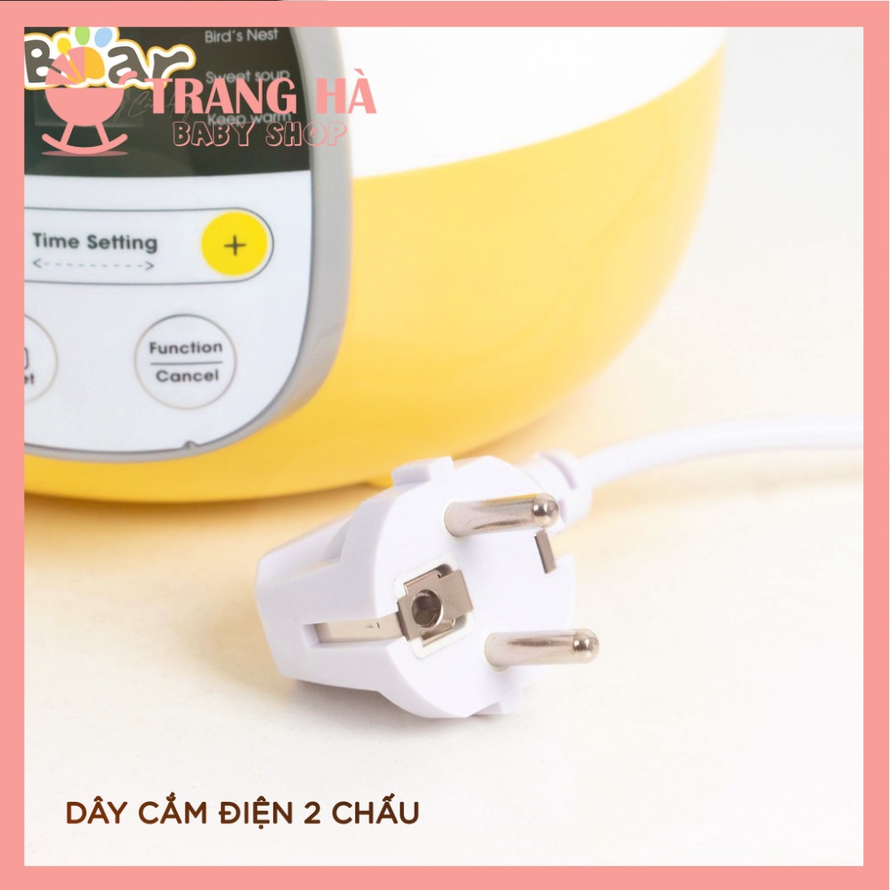 (BẢN QUỐC TẾ) Nồi Bear Đa Năng Nấu Cháo, Ninh, Hầm, Hấp Cách Thủy Tặng Kèm Lồng Hấp 4IN1 SUBE001 Bảo Hành 18 Tháng