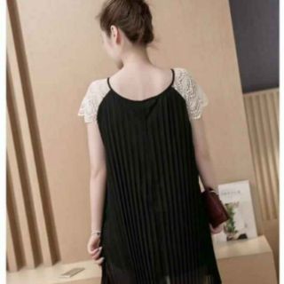 Váy bầu xếp ly dạo phố công sở