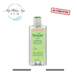 Nước hoa hồng Simple Soothing Facial Toner 200ml (Mẫu mới 2020)