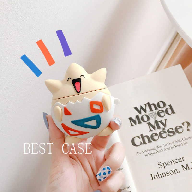 Vỏ Bảo Vệ Hộp Đựng Tai Nghe AirPods 1 2 Pro Bằng Silicon Mềm Hình Pokemon Dễ Thương