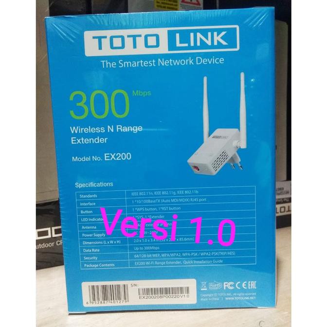 Thiết Bị Mở Rộng Không Dây Totolink Ex200 300mbps 0512 | BigBuy360 - bigbuy360.vn