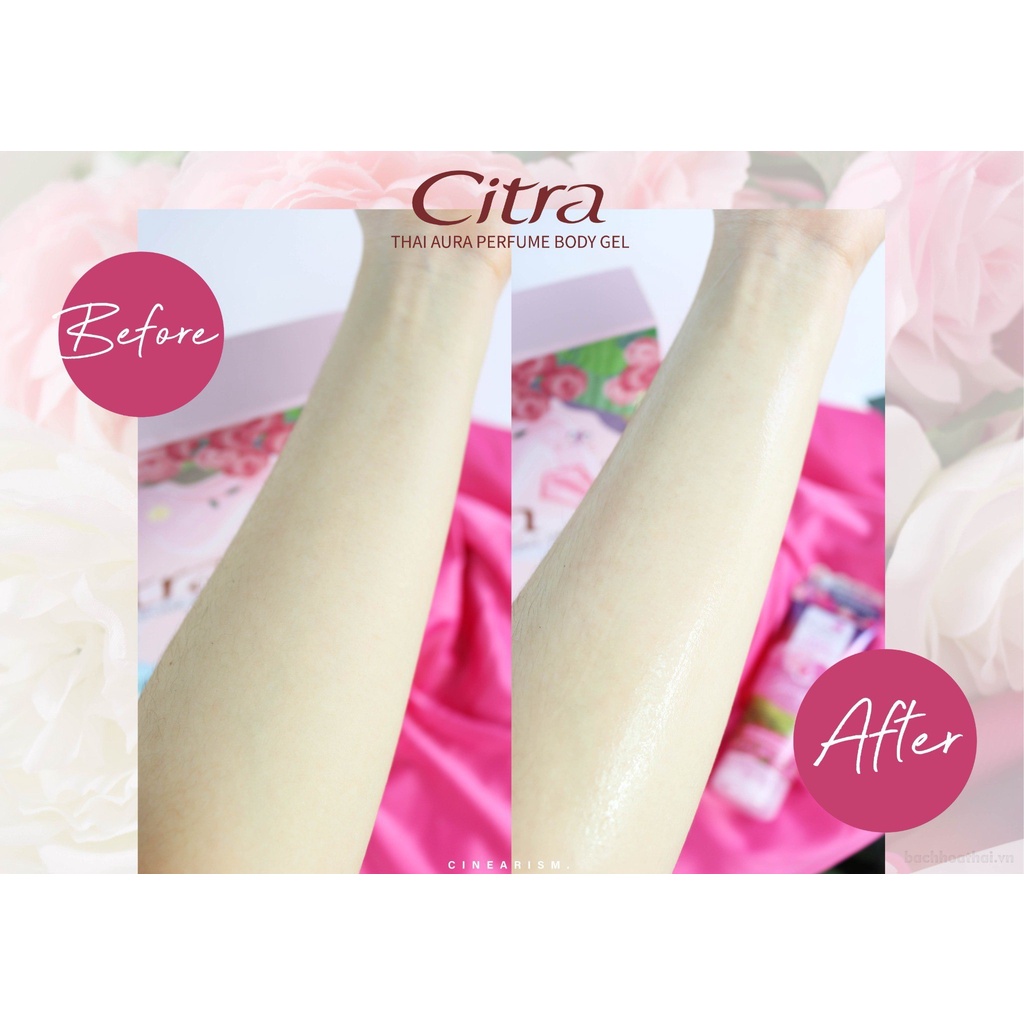 Tuýp 200g Gel dưỡng thể hương nước hoa Citra Thai Aura Perfume Body Gel Thai Lan