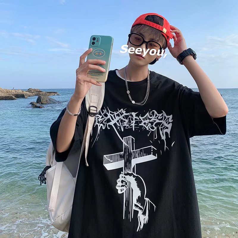 Áo Thun Nam Tay Ngắn In Chữ Thời Trang