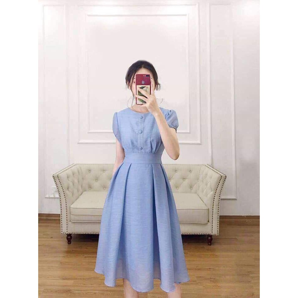 Đầm dự tiệc voan dập ly thời trang cao cấp SUSU_FASHION193 | BigBuy360 - bigbuy360.vn