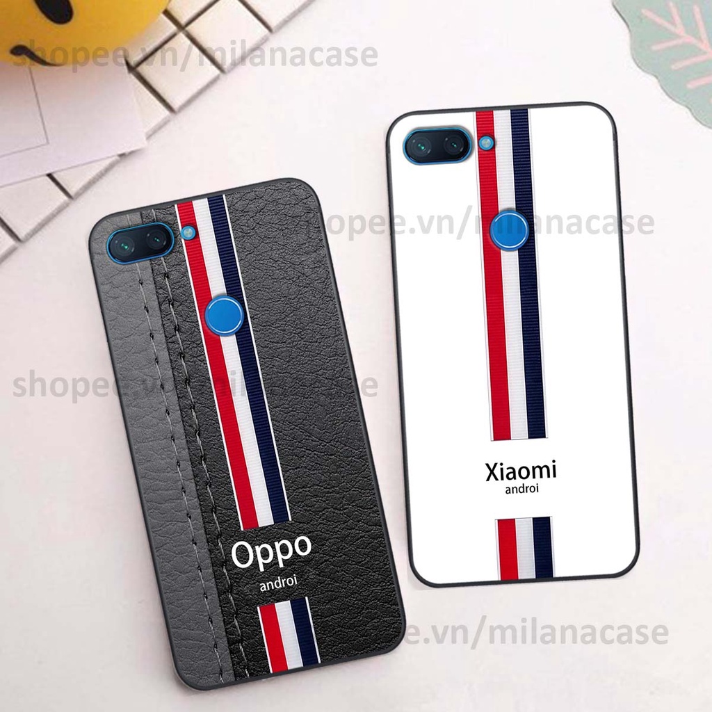 Ốp Xiaomi Mi 8 SE / Mi 8 Lite in giả da phong cách thể thao, cá tính, thời trang