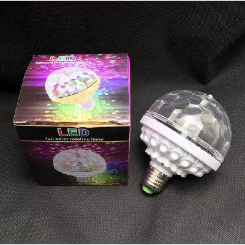 [FREESHIP] Đèn Led Xoay 7 Màu Sân Khấu Vũ Trường, Nhấp Nháy Theo Nhạc Tặng Kèm Chuôi Đèn.