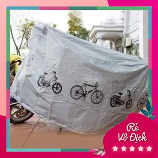 Bạt che xe máy hoa văn