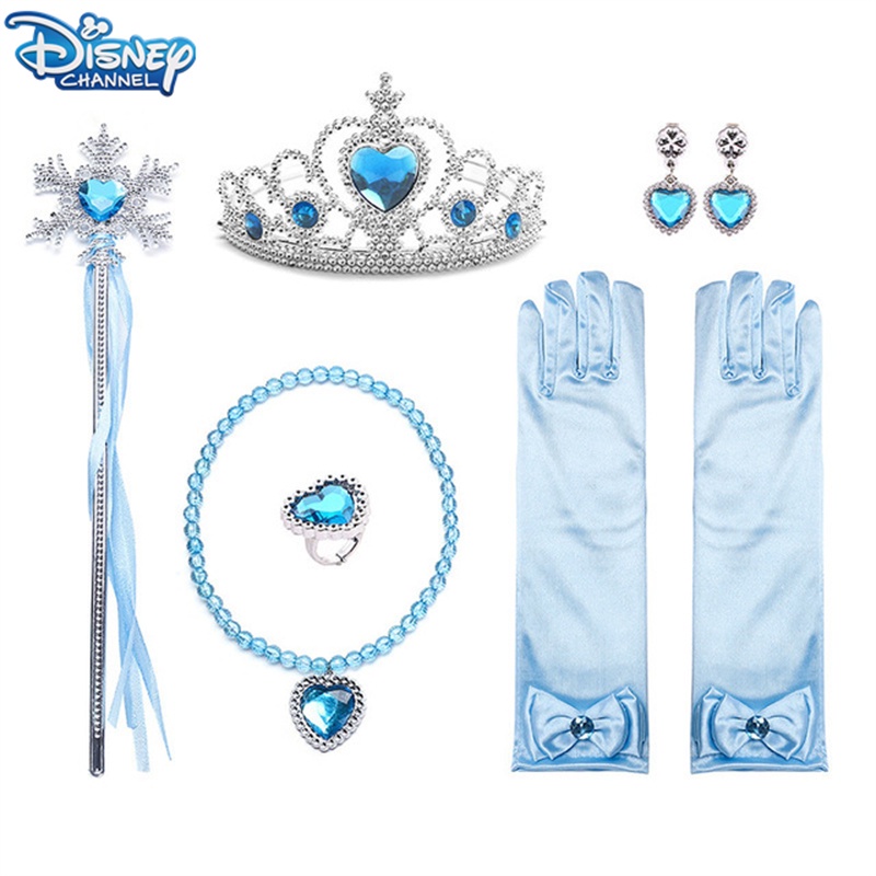 Bộ Phụ Kiện Hóa Trang Công Chúa Anna Elsa Xinh Xắn Cho Bé Gái