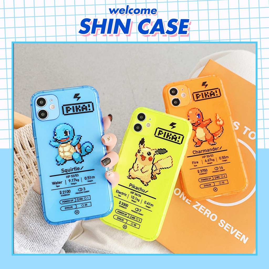 Ốp lưng iphone Pikachu Pika neon dẻo mềm 5/5s/6/6plus/6s/6splus/7/7plus/8/8plus/x/xr/xs/11/12/pro/max/plus/promax | BigBuy360 - bigbuy360.vn