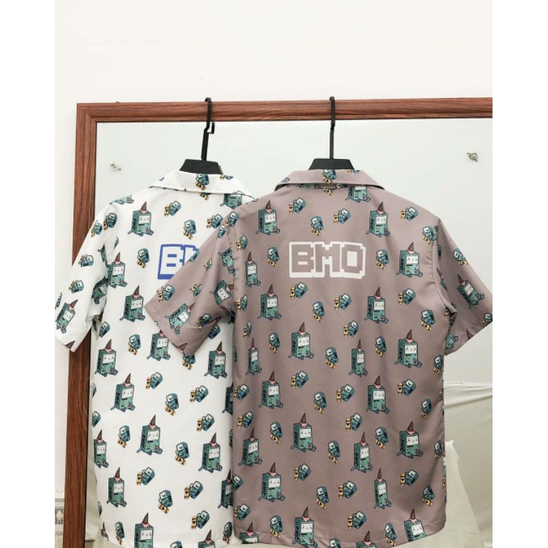 Áo Sơ mi cổ Vest BMO form rộng unisex (Ảnh thật)