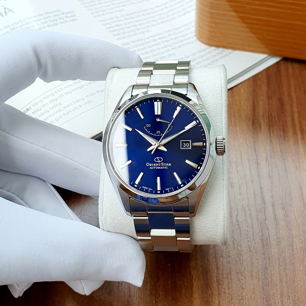 Đồng hồ nam chính hãng Orient Star Basic Date Classic RE-AU0403L00B - Máy cơ tự động - Kính Sapphire nguyên khối