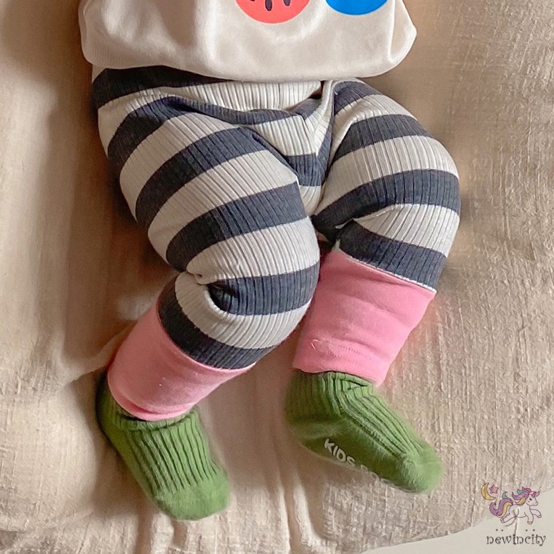 Quần Legging Kẻ Sọc Nhiều Màu Sắc Cho Bé Gái