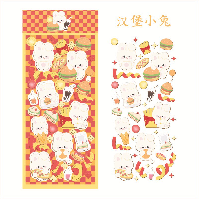 Tấm Sticker Hình Dán Toploader Dễ Thương Hoạ Tiết Hoạt Hình
