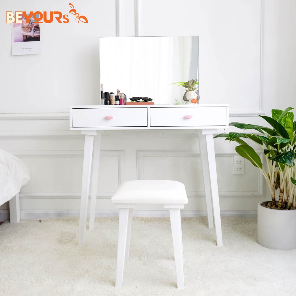 Bàn Trang Điểm BEYOURs B Charming Dressing Table Nội Thất Kiểu Hàn Lắp Ráp - Trắng