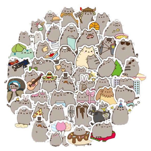 Stickers/ Hình dán pusheen cute MÈO dễ thương