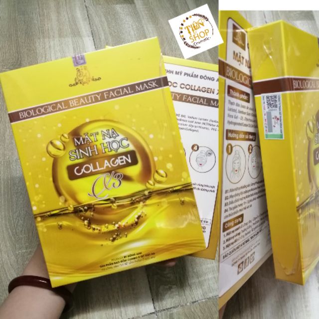 Mặt Nạ sinh học collagen X3 (hộp 5miếng)