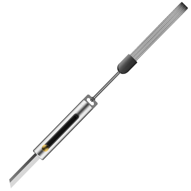 Dao Rọc Giấy Edc Cao Cấp Thép 3cr Đi Phượt Cắm Trại Treo Balo Túi Xách Móc Khoá Huti Knife Drg01