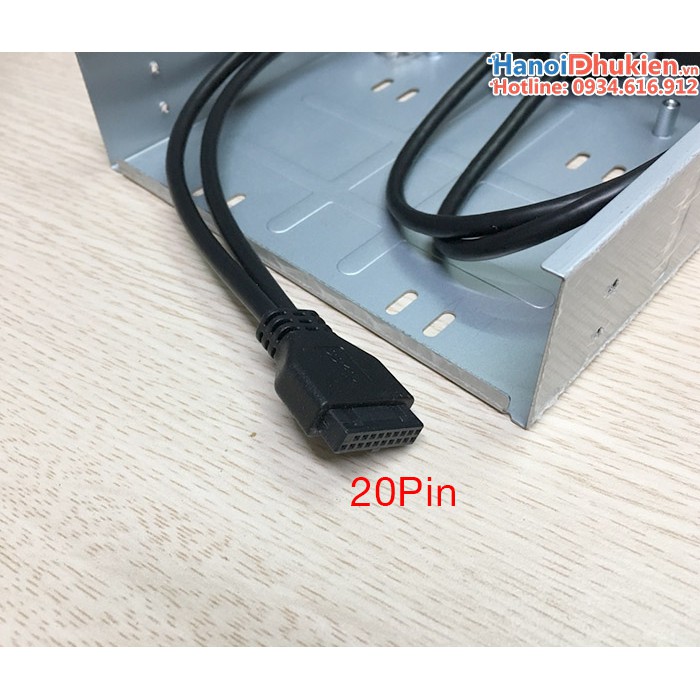 Cáp 20pin USB 3.0 mainboard to 2 USB 3.0 gắn khay DVD