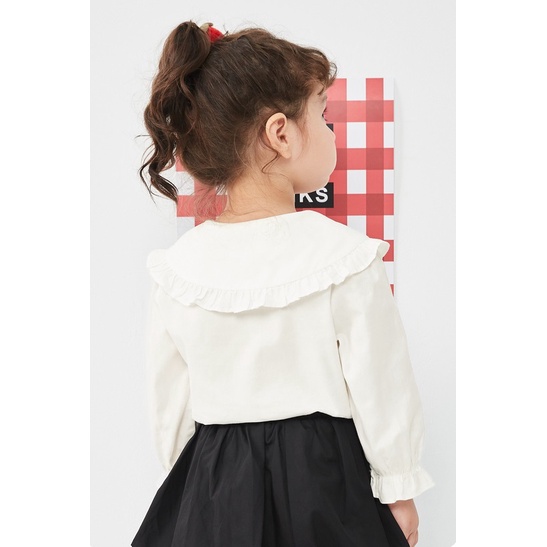 (3-7 tuổi) Áo sơ mi cổ sen bé gái hãng BALABALA 21023200204