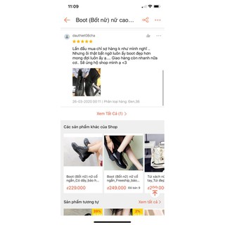 Giày boot nữ cổ cao cột dây đế bằng hàn quốc