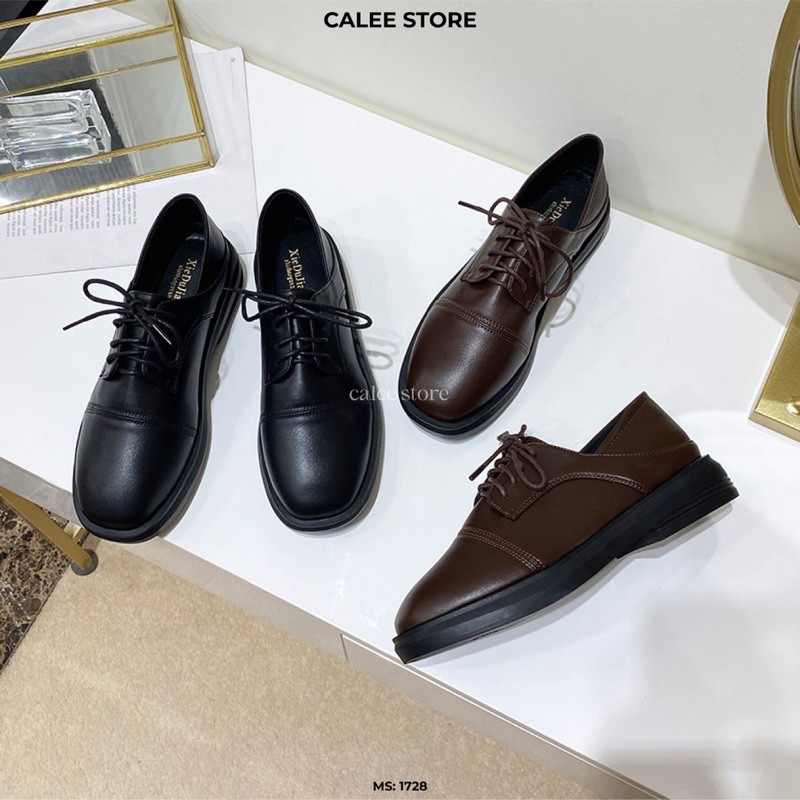 MỚI VỀ ẢNH THẬT Giày nữ văn phòng da mềm đế 3cm oxfords giày mọi giày da fullbox có sẵn milina tiin naga juno | BigBuy360 - bigbuy360.vn