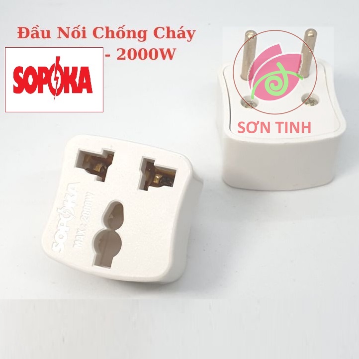 Đầu nối đa năng chịu nhiệt P7 đổi 3 chấu sang 2 chấu Sopoka - 1 cái