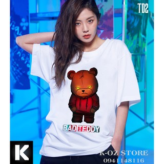 Áo thun gấu teddy tay lỡ td2 oversize unisex
