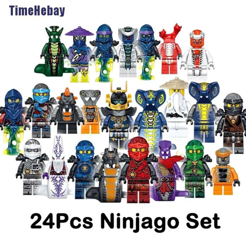 Set 24 Mô Hình Đồ Chơi Nhân Vật Hoạt Hình Ninjago