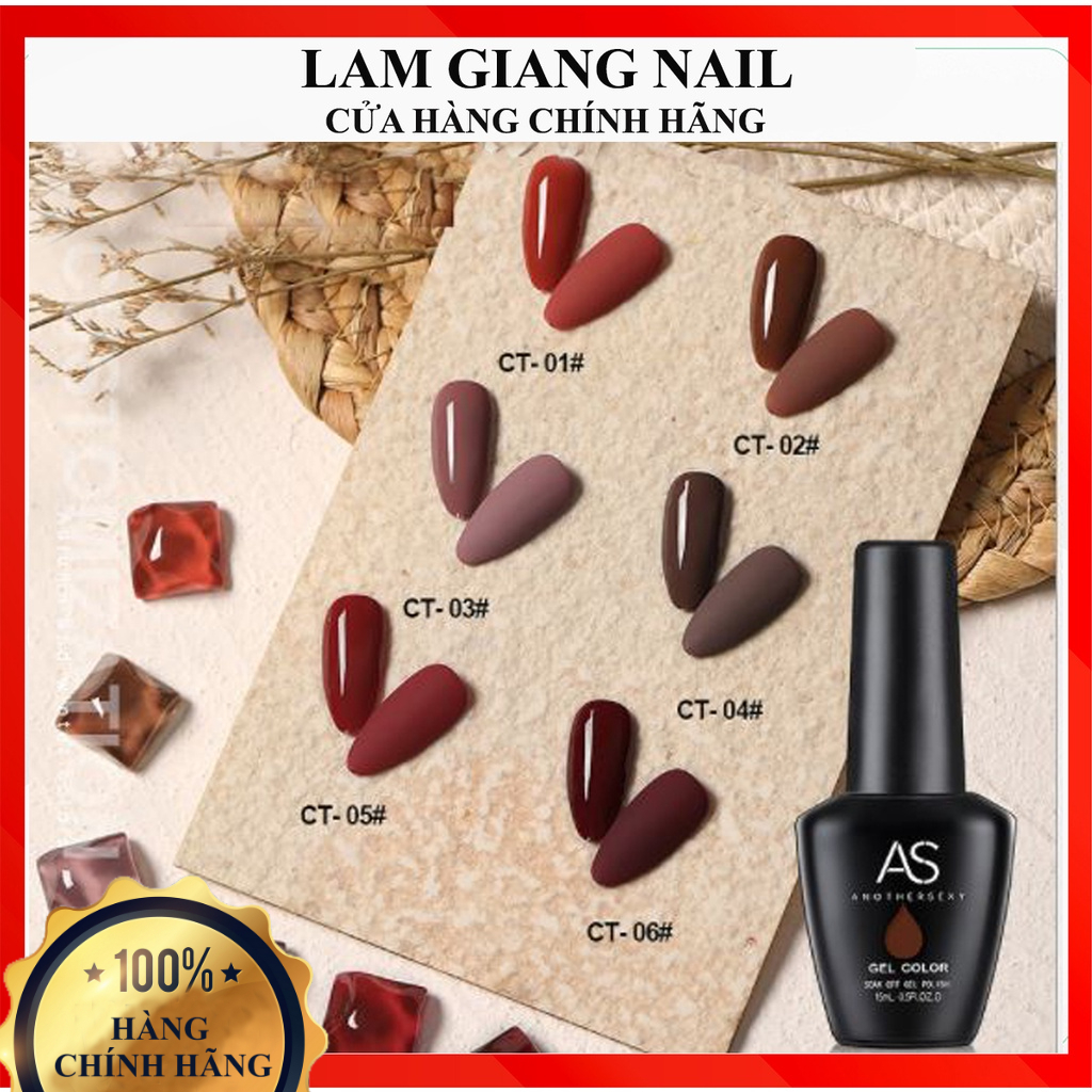Sơn gel AS lẻ 6 màu Caramel CT