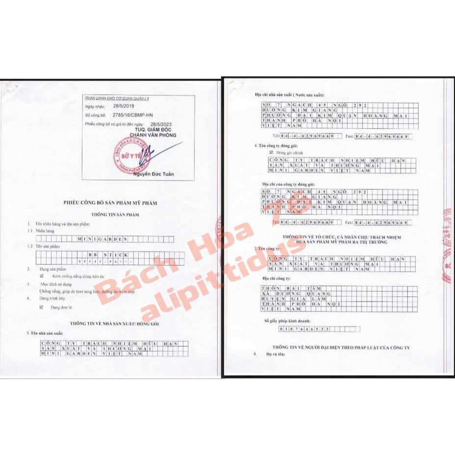 Kem nền BB Stick Minigarden - Kem nền BB Stick Hapy Mini Garden