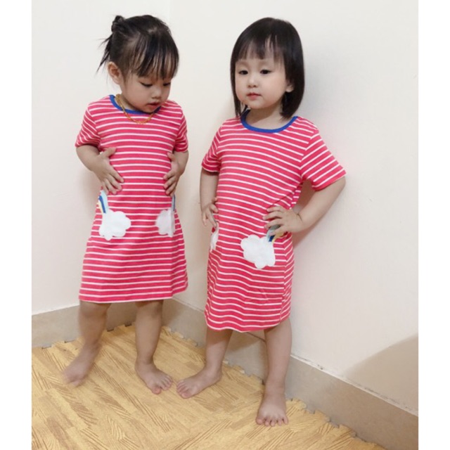 Váy cotton Little maven cho bé gái có sẵn từ 2 tuổi đến 7 tuổi