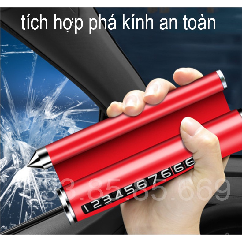 [NHẬP KHẨU] Bảng ghi số điện thoại HỢP KIM CAO CẤP trên ô tô - Tích hợp giá đỡ điện thoại, Phá kính an toàn và SÁP THƠM