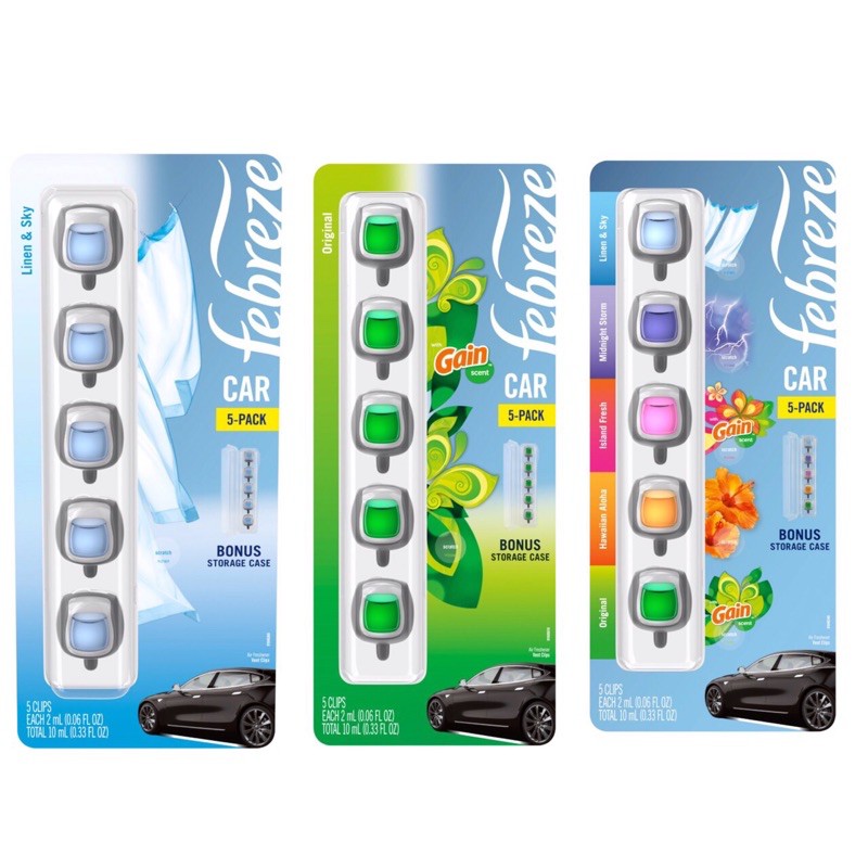 COMBO 5 Nước hoa xe hơi Febreze USA