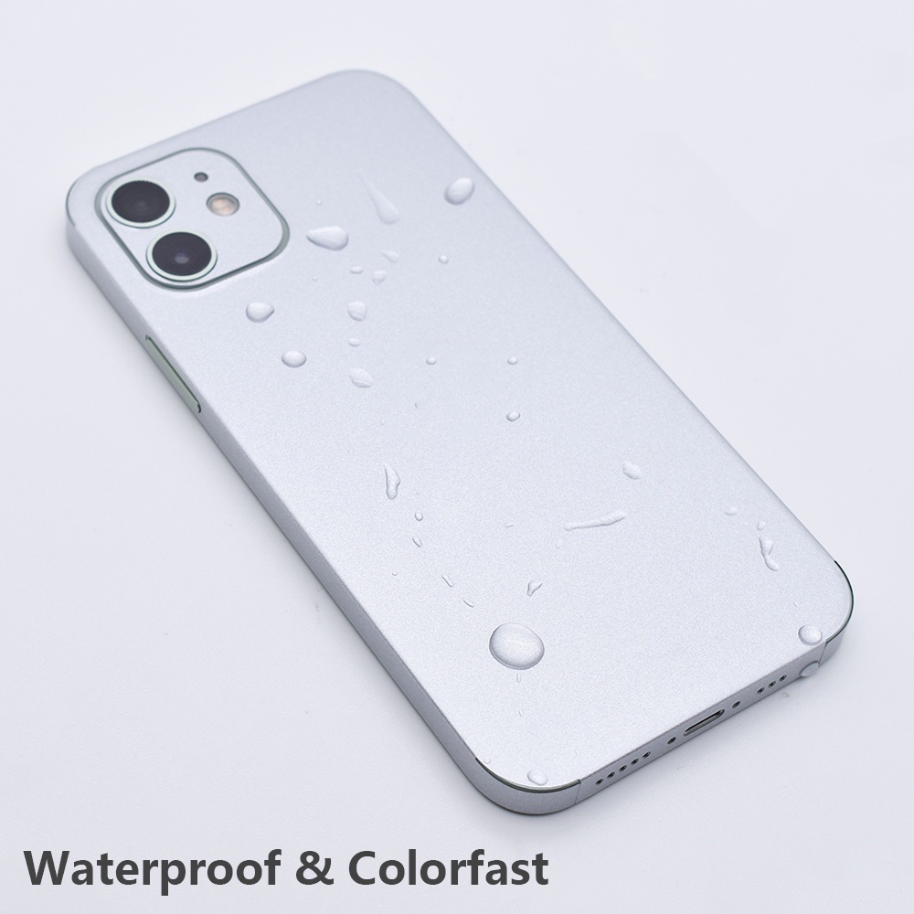 Miếng Dán Màu Bạc Chống Trầy Xước Cho iPhone 6 6s 7 8 Plus X Xs XR 11 12 13 14 Pro Max Mini SE2020