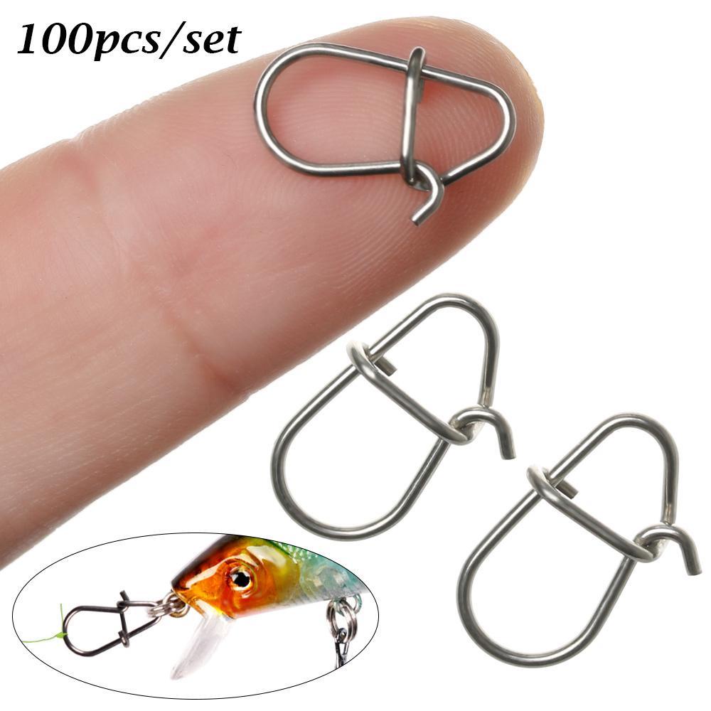 Set 100 Vòng Thép Không Gỉ Chia Dây Câu Cá Chất Lượng Cao