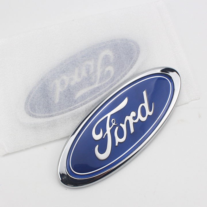 Logo biểu tượng trước và sau xe ô tô Ford, kích thước 15*6cm, chất liệu nhựa ABS cao cấp