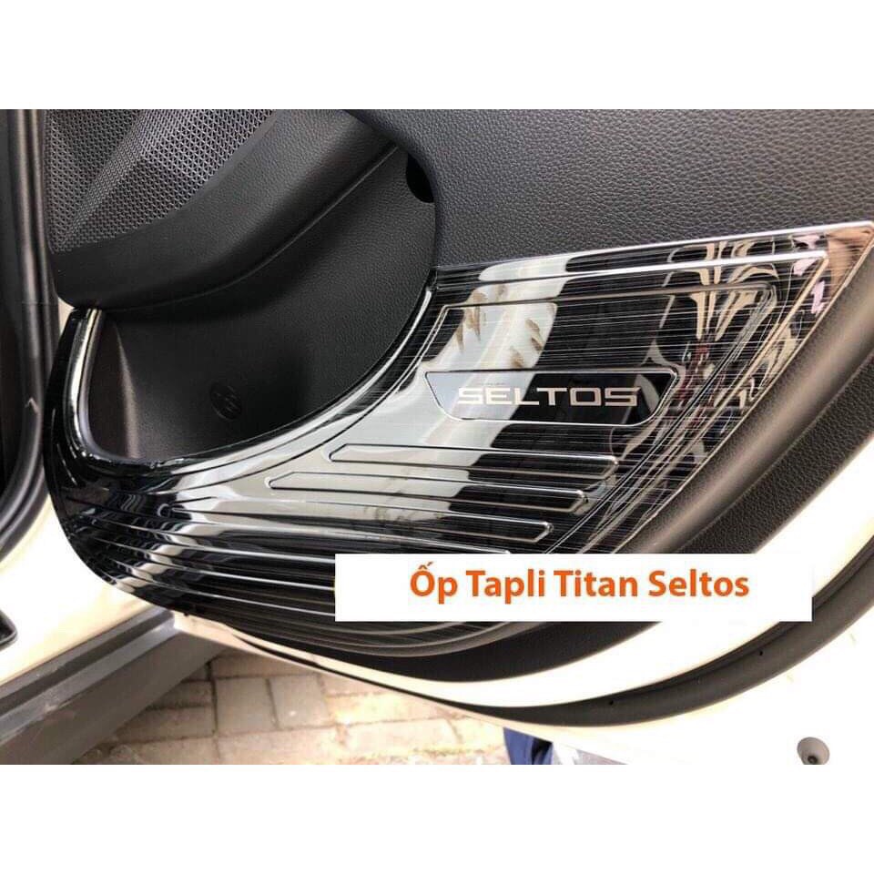 Kia Seltos, Ốp Bảo Vệ Tapli, Tap li Cửa Titan KIA SELTOS 2020 2021 2022