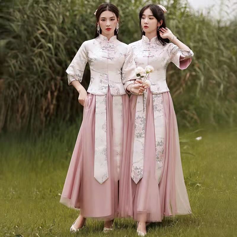 Đầm Dự Tiệc Dáng Ôm Phong Cách Trung Hoa