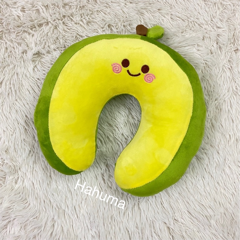 Gối Chữ U Hình Trái Bơ Kê Cổ Siêu Êm Mềm Đẹp