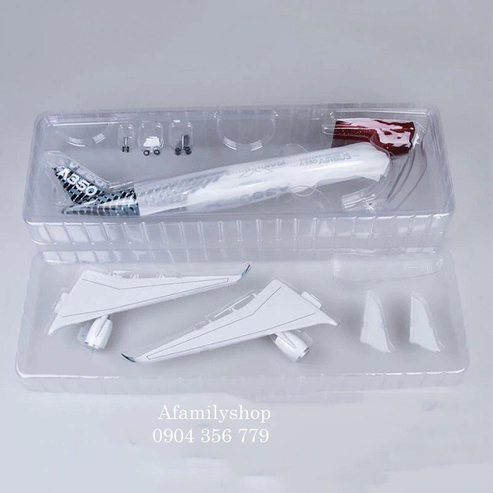 Mô hình máy bay tĩnh Airbus A350-XWB 47cm có bánh xe và đèn led