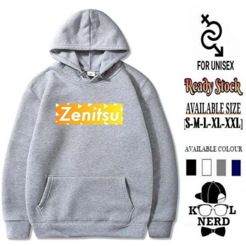 Áo Hoodie In Họa Tiết Anime Demon Slayer Zenitsu Thời Trang Nhật Bản Cho Nam Size S-Xxl