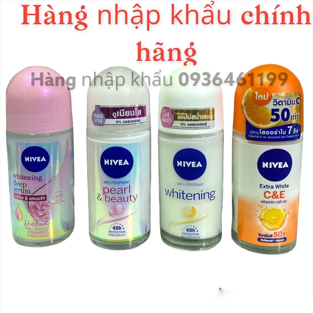 Lăn Nách Khử Mùi Nữ Nivea 50Ml Thái Lan