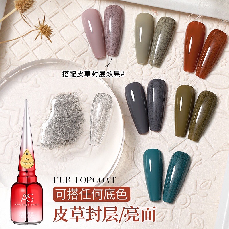 Top Gel lông AS chai đỏ 15ml chính hãng