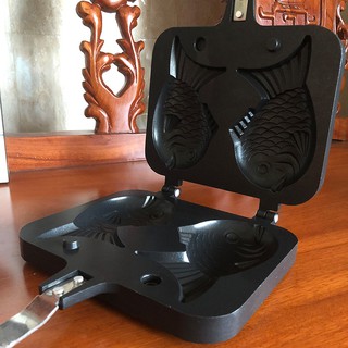 Khuôn làm bánh cá taiyaki 2 con