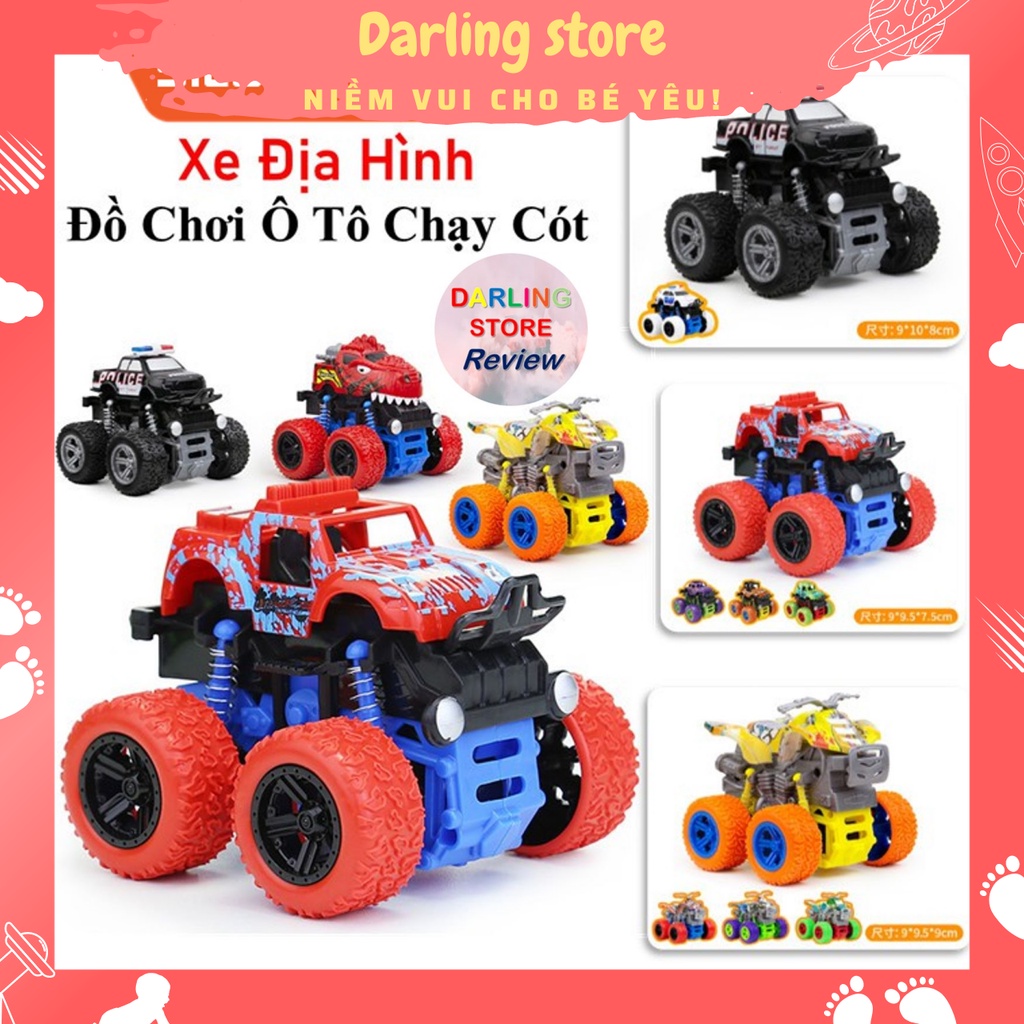 Ô tô đồ chơi Xe Địa Hình Chạy Cót, đồ chơi xe ô tô mô hình Darling Store
