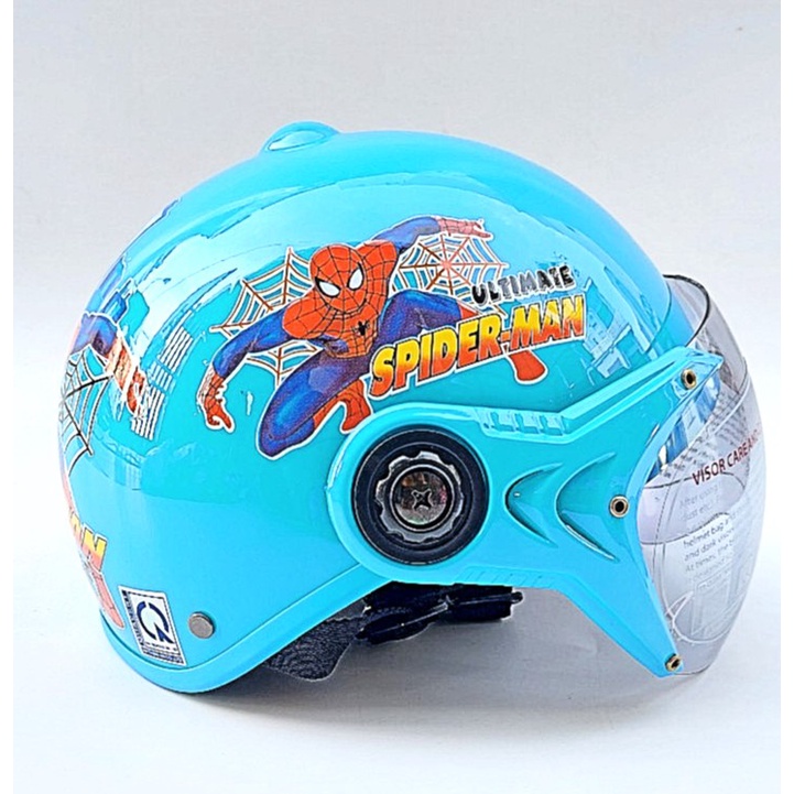 Mũ Bảo Hiểm Trẻ Em Có Kính Nửa Đầu - Dành Cho Bé Tư 4-10 Tuổi - Ata - Bảo Hành 12 Tháng