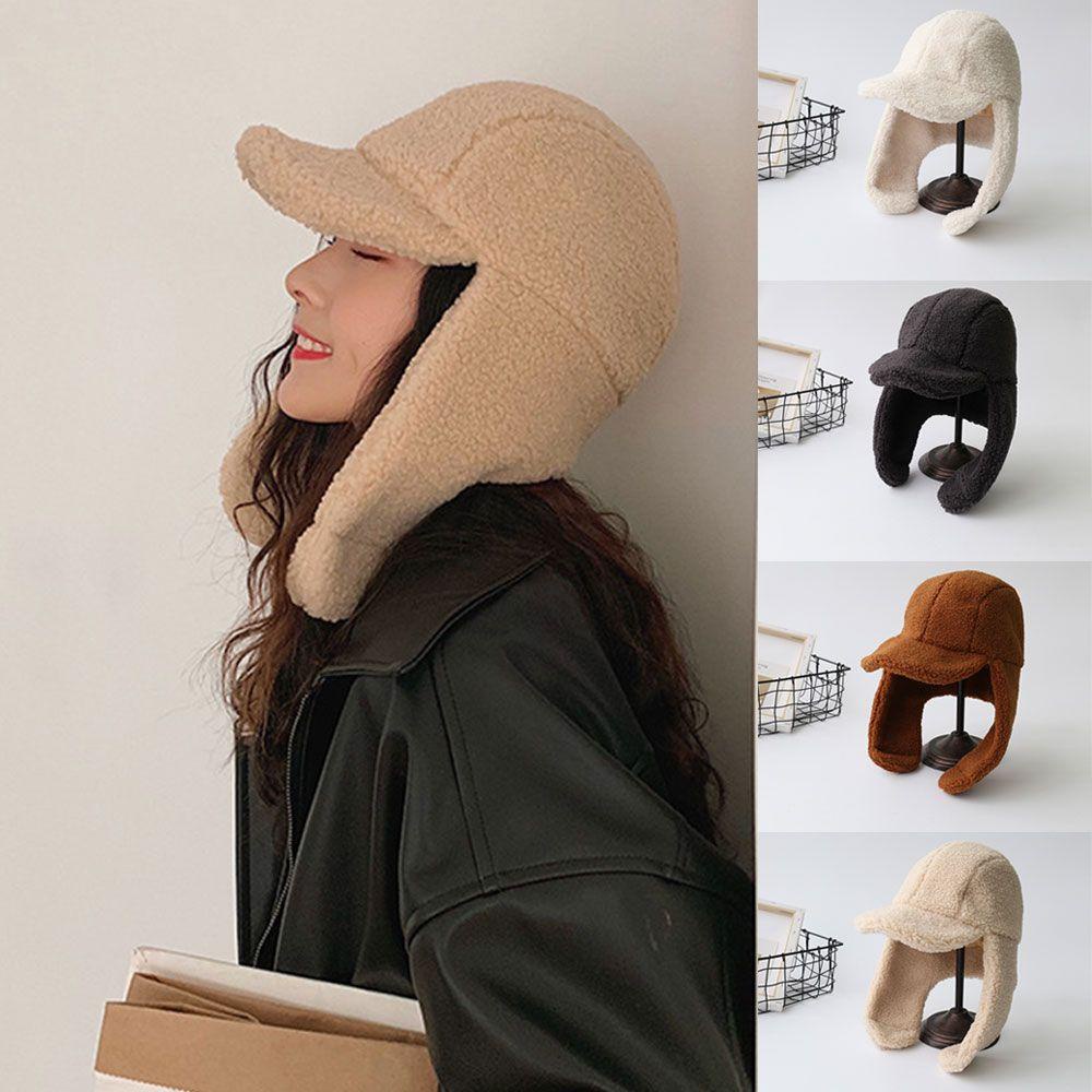 HS Mũ Beanie Dày Dặn Giữ Ấm Tai Cho Nữ
