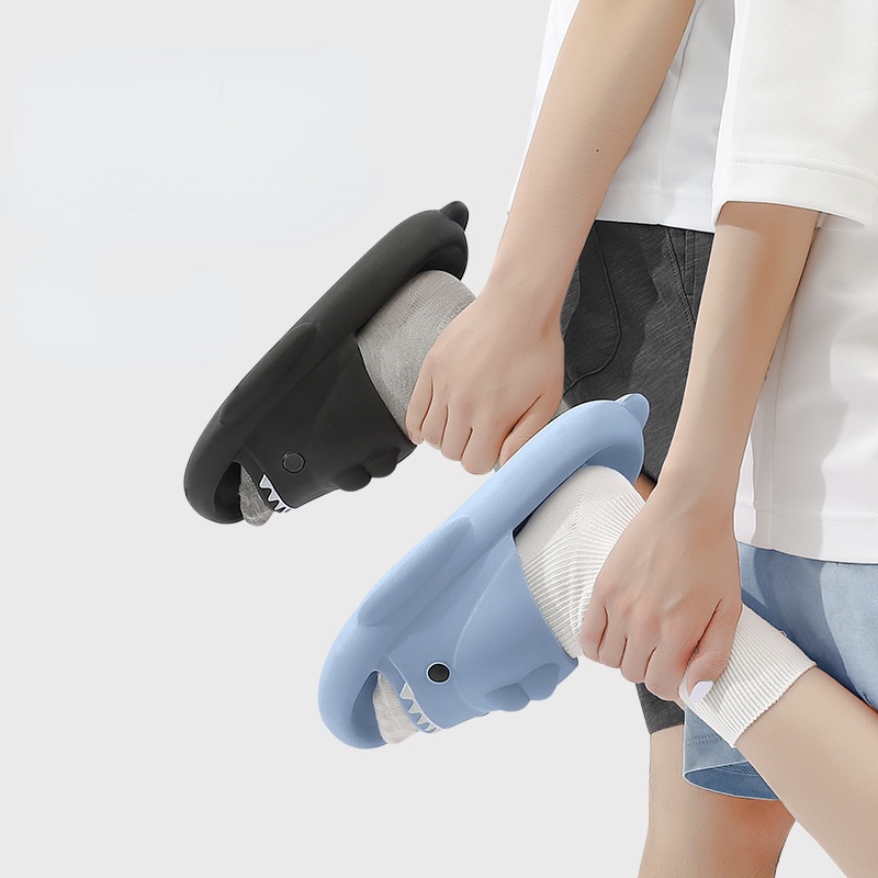 Dép Đi Trong Nhà Chống Trượt Hình Cá Mập Dành Cho Nam Và Nữ