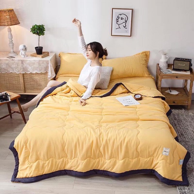 Chăn lông tuyết BLANKET POMPON new 2021 siêu mềm mịn