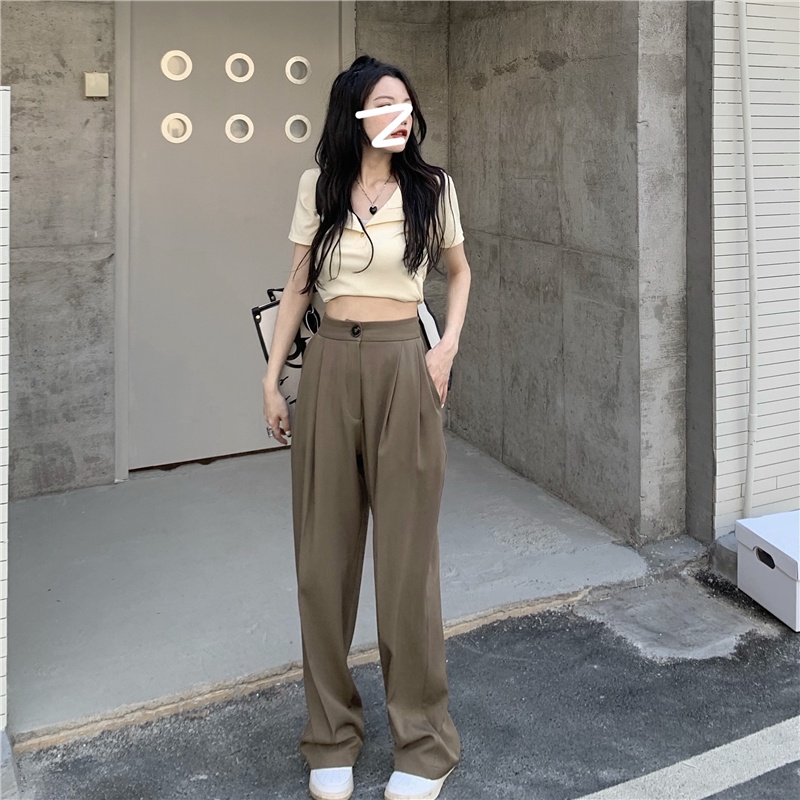 Quần Tây Lưng Cao Dáng Ôm Thời Trang Cho Nữ 53543